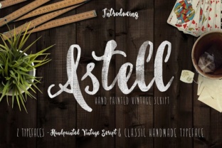 Astel: Vintage Hand-Painted Script Fonts for Boutique Branding