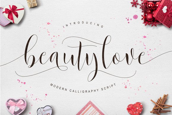 Beautylove: Modern Calligraphy Script for Elegant Crafts