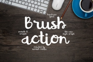 Brush Action Typeface for High-Impact Campaign Design
