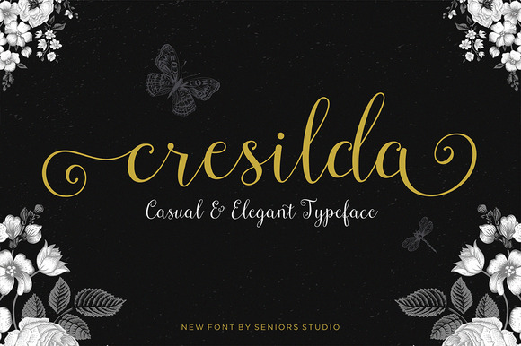 Cresilda Script Typeface Review: A Fluid Handwritten Font for Elegant Branding