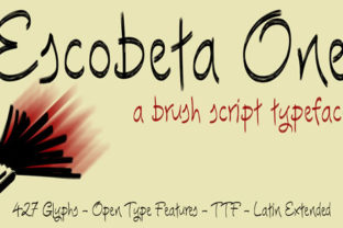 Escobeta One: A Brush Script Font for Handmade Branding