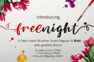 Freenight: The Hand-Brushed Script Typeface for Modern Crafters