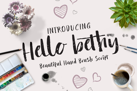 Hello Bethy: The Brush Script Typeface for Polished Brand Identity