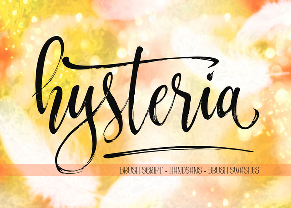 Hysteria Brush Script for Elegant Branding