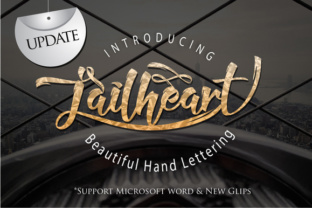 Jailheart: A Script Handwritten Typeface for Editorial Elegance