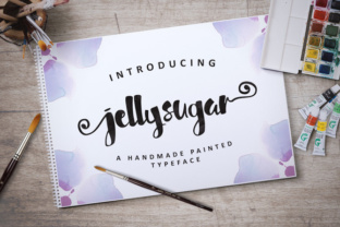 Jellysugar Typeface Review: Handmade Brush Script for Editorial Design