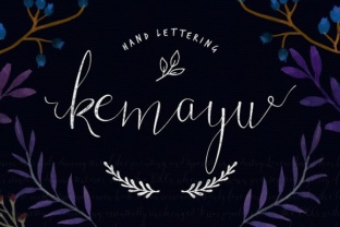 Kemayu Script Handwritten Font for Elegant Craft Projects