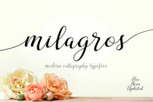 Milagros: A Modern Script Typeface for Elegant Campaign Design