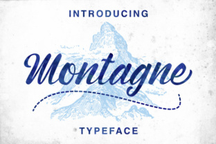 Montagne Typeface: The Hand-Painted Script for Authentic Campaign Visuals