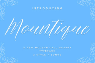 Mountique: The Elegant Script Typeface for Handmade Brands