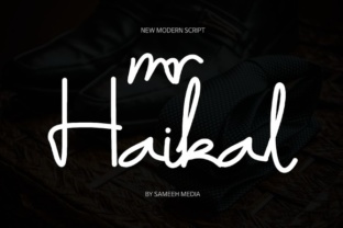 Mr Haikal: The Modern Script Handwritten Font for Fresh Brand Identity