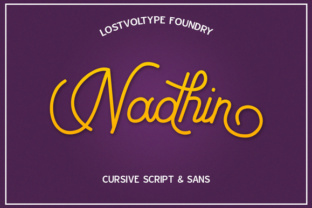 Nadhin: A Modern Script Handwritten Typeface for Creative Branding