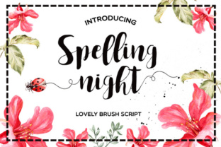 Spelling Night Font Review: Elevating Brand Identity with Romantic Brush Script