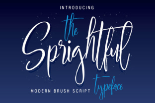 Sprightful Typeface: A Creative Script for Brand Identity