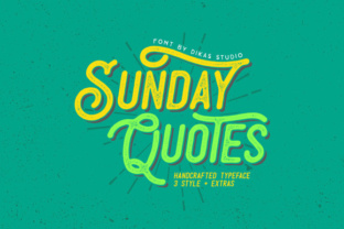 Sunday Quotes Typeface for Relaxed Brand Identity Design