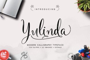 Yulinda: A Modern Script Typeface for Editorial Design